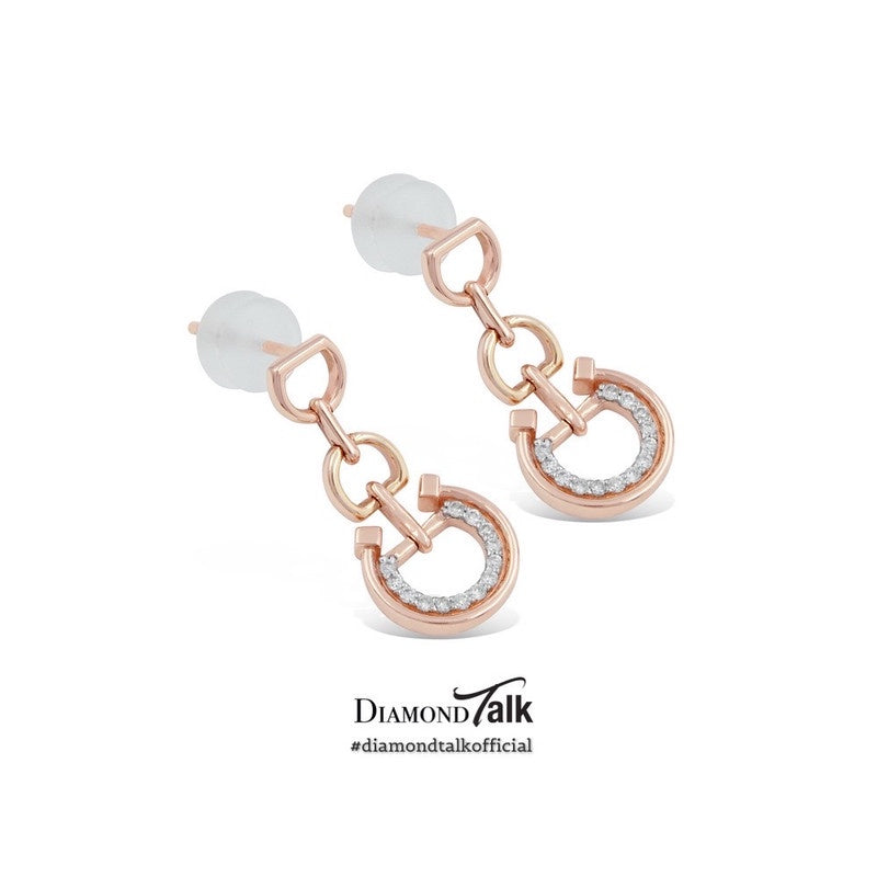 WAH CHAN DiamondTalk Lucky Horseshoe Diamond Earrings (EDT00006-A01)