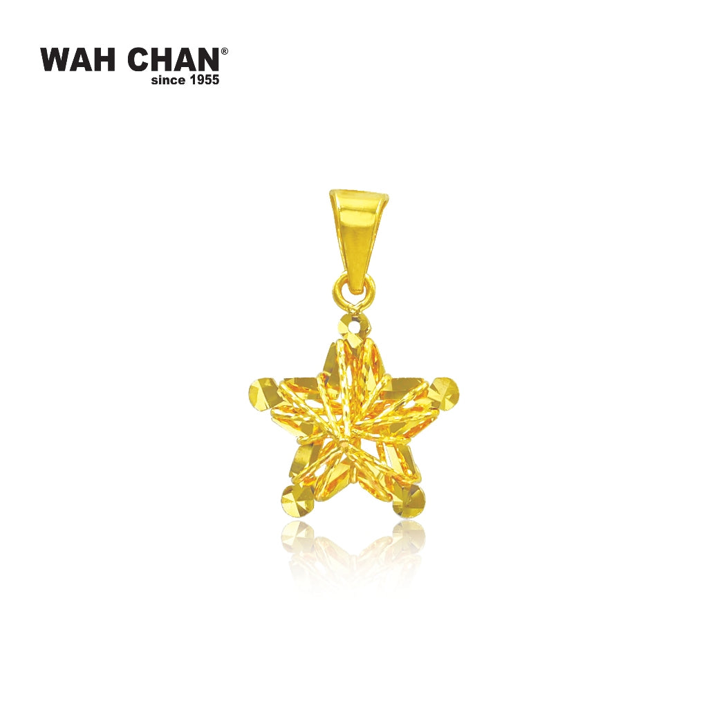 WAH CHAN 916 Gold Pendant - Star (OSP1293)