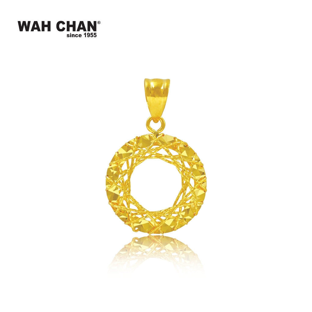 WAH CHAN 916 Gold Pendant - Circular (OSP1295)