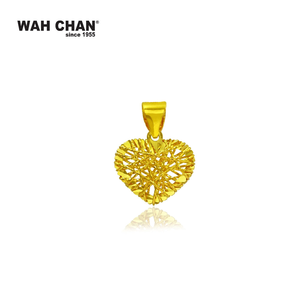 WAH CHAN 916 Gold Pendant - Love (OSP1294)