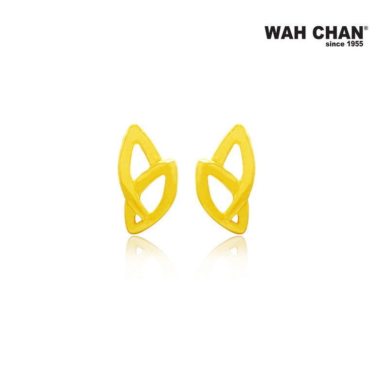 WAH CHAN 916 Gold Screw Back Earrings (OSE1067)