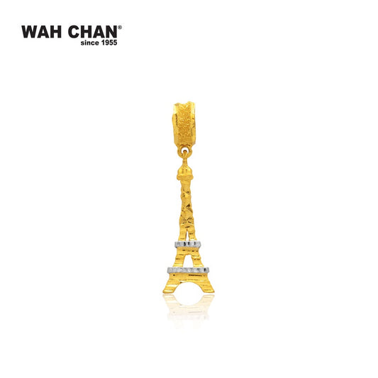 WAH CHAN 916 Gold Pendant/Charm - Eiffel Tower (OSP1067)