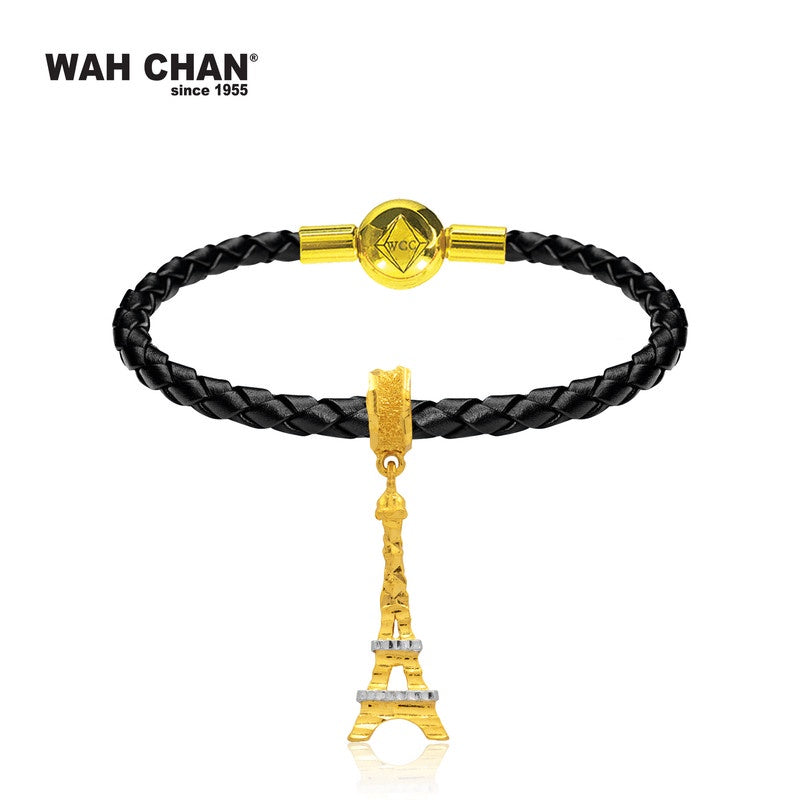 WAH CHAN 916 Gold Pendant/Charm - Eiffel Tower (OSP1067)