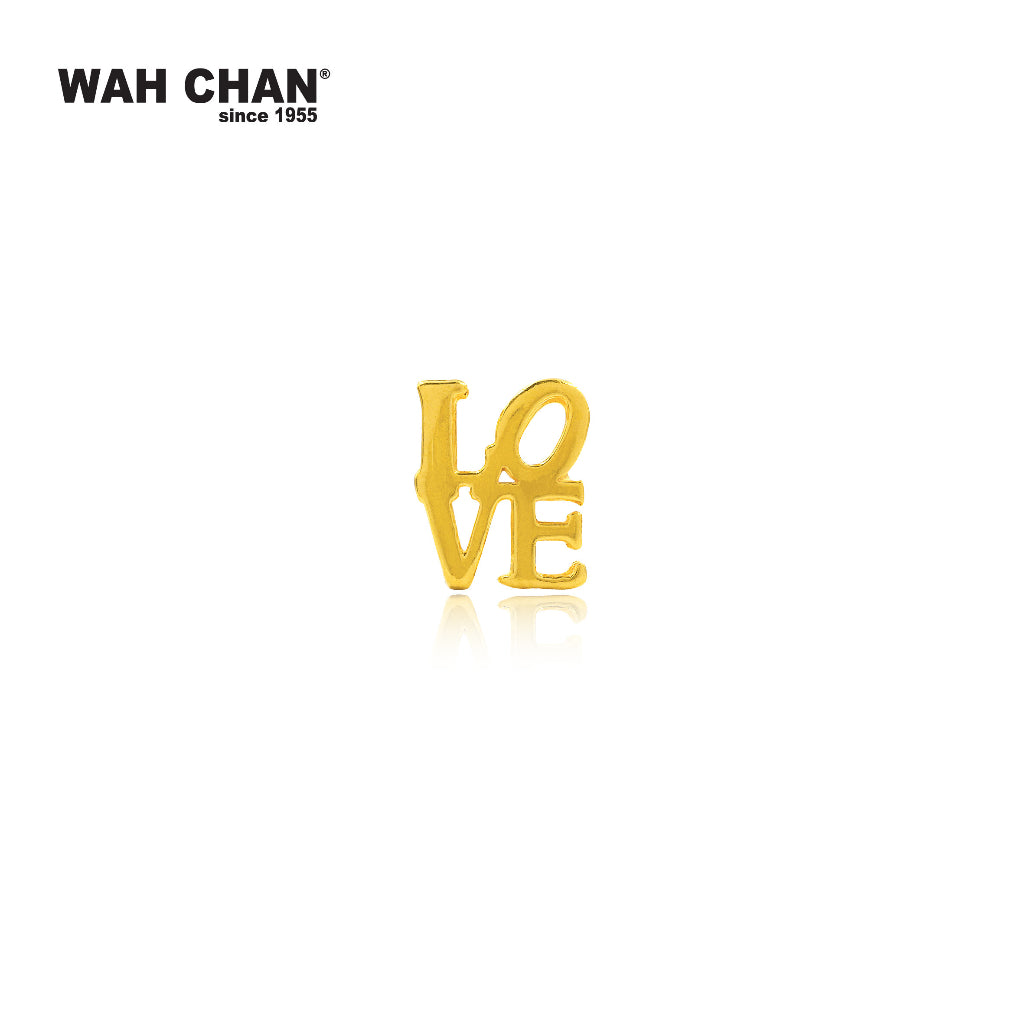 WAH CHAN 916 Gold Pendant/Charm - LOVE (OSP1252)