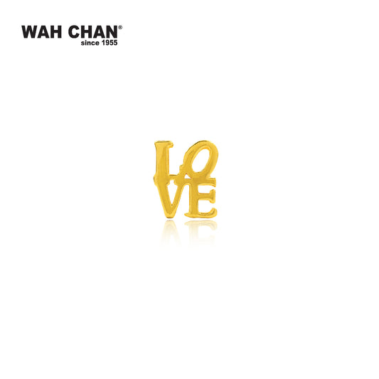 WAH CHAN 916 Gold Pendant/Charm - LOVE (OSP1252)