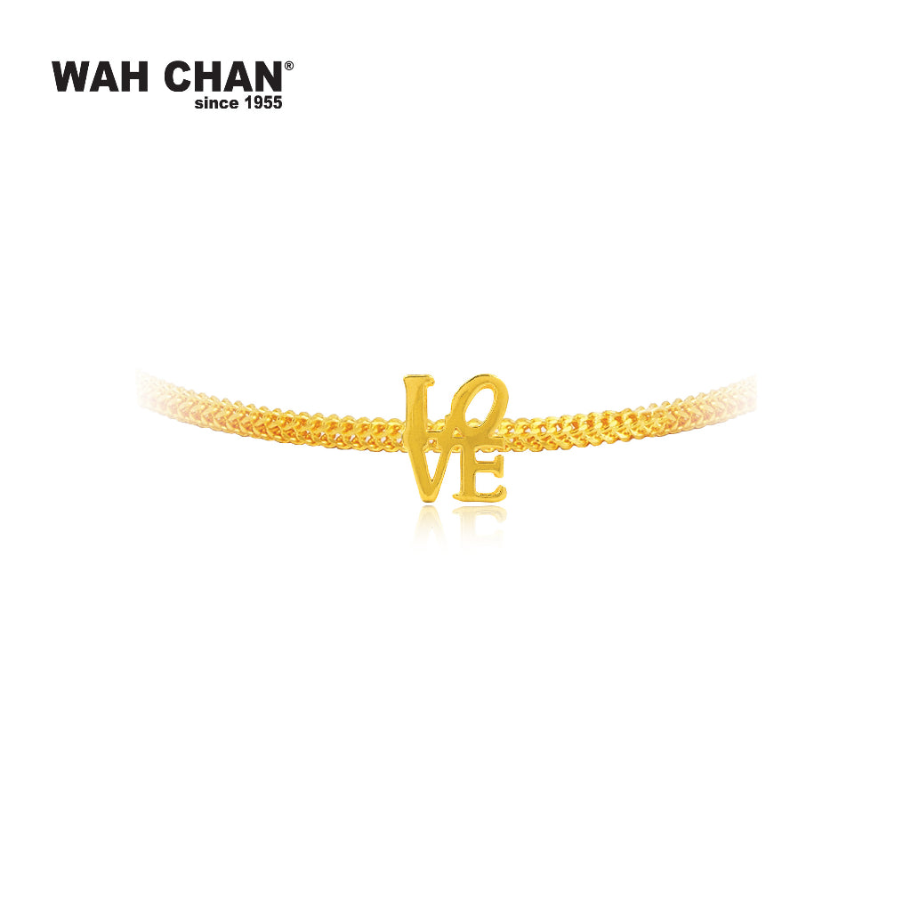 WAH CHAN 916 Gold Pendant/Charm - LOVE (OSP1252)