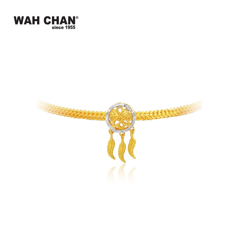 WAH CHAN 916 Gold Pendant  - Dreamcatcher (OSP1255)