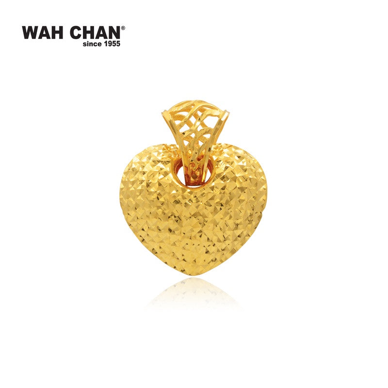 WAH CHAN 916 Gold Pendant - LOVE (OSP1280)