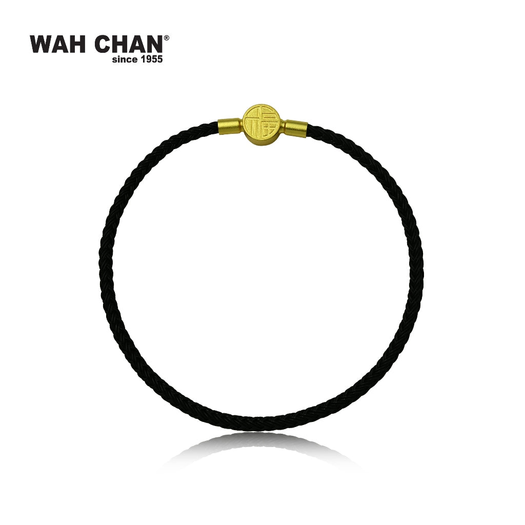 WAH CHAN Trendy Charms Bracelet (Black/Red/Green/Pink/Gold/Blue & Pink) with Ruyi Clasp (L1B00010Z)