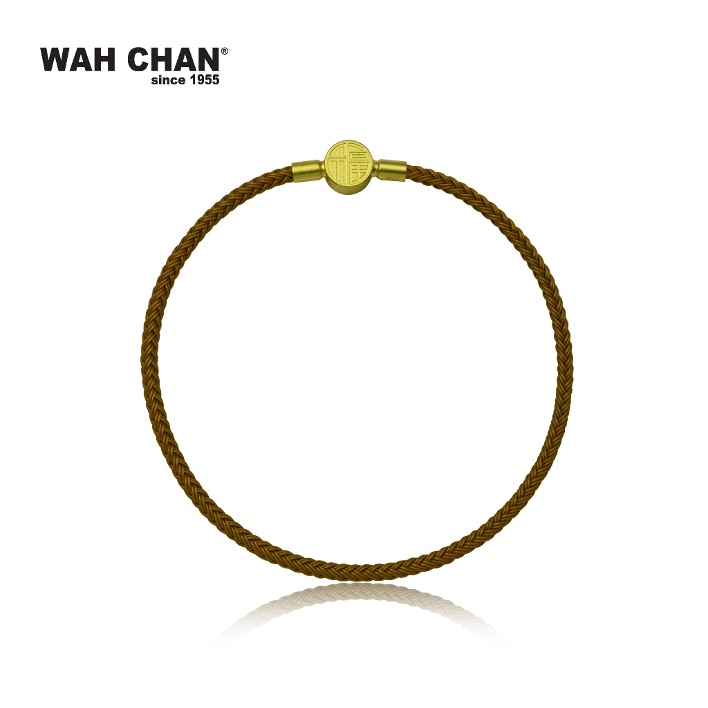 WAH CHAN Trendy Charms Bracelet (Black/Red/Green/Pink/Gold/Blue & Pink) with Ruyi Clasp (L1B00010Z)