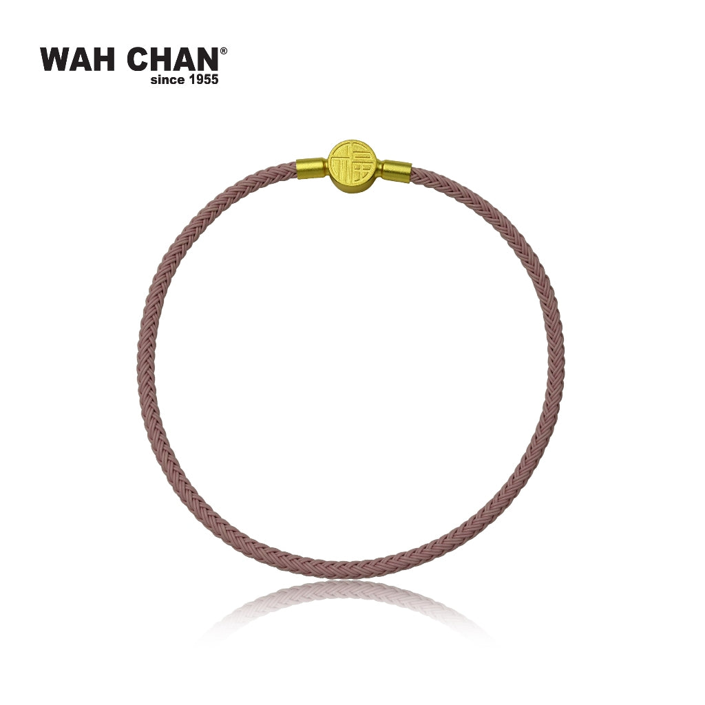 WAH CHAN Trendy Charms Bracelet (Black/Red/Green/Pink/Gold/Blue & Pink) with Ruyi Clasp (L1B00010Z)