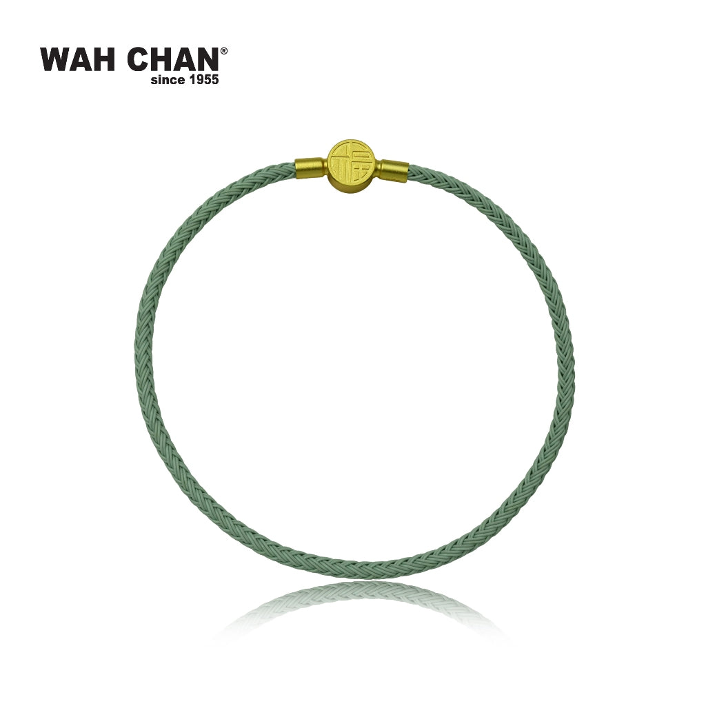 WAH CHAN Trendy Charms Bracelet (Black/Red/Green/Pink/Gold/Blue & Pink) with Ruyi Clasp (L1B00010Z)