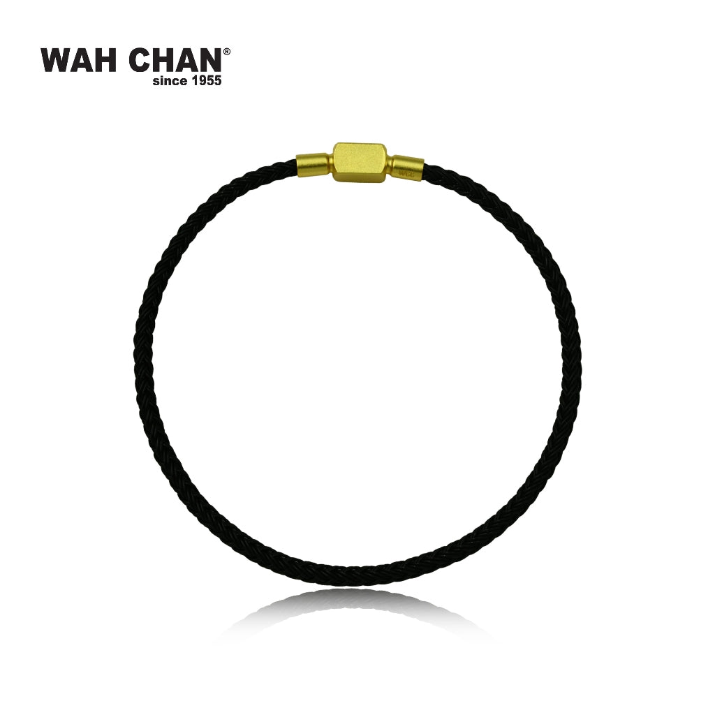 WAH CHAN Trendy Charms Bracelet (Black/Red/Green/Pink/Gold/Blue & Pink) with Square Clasp (L1B00015Z)