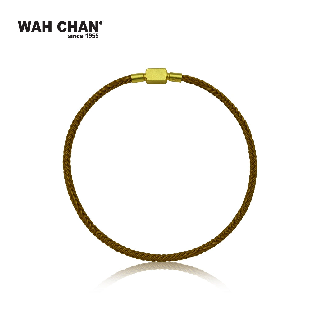 WAH CHAN Trendy Charms Bracelet (Black/Red/Green/Pink/Gold/Blue & Pink) with Square Clasp (L1B00015Z)