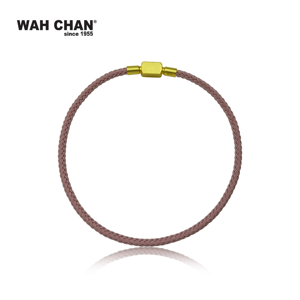 WAH CHAN Trendy Charms Bracelet (Black/Red/Green/Pink/Gold/Blue & Pink) with Square Clasp (L1B00015Z)