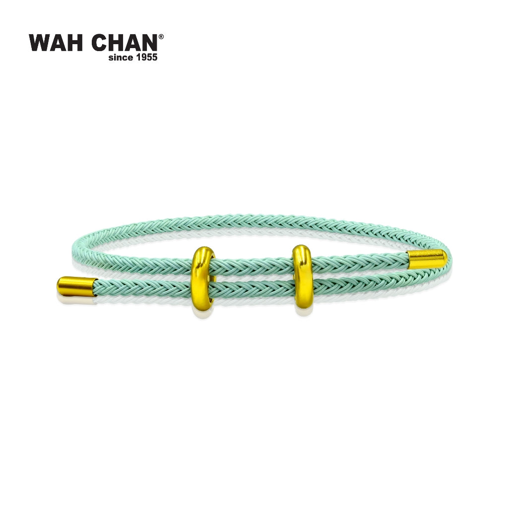 WAH CHAN Adjustable Trendy Charms Bracelet (Black/Red/Green/Pink/Gold/Blue & Pink) (L1B00003Z)