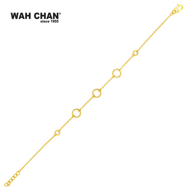 WAH CHAN 916 Gold Bracelet (OSB1096a)