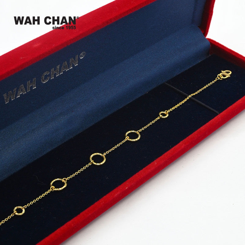 WAH CHAN 916 Gold Bracelet (OSB1096a)