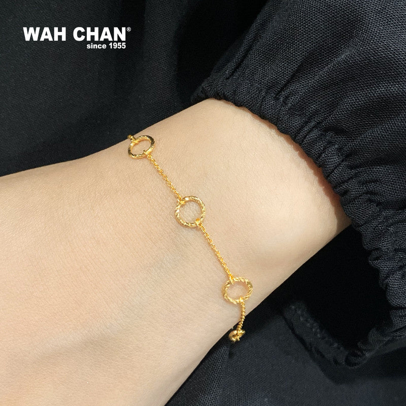 WAH CHAN 916 Gold Bracelet (OSB1096a)