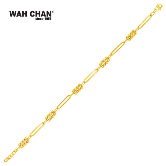 WAH CHAN 916 Gold Bracelet (OSB1090a)