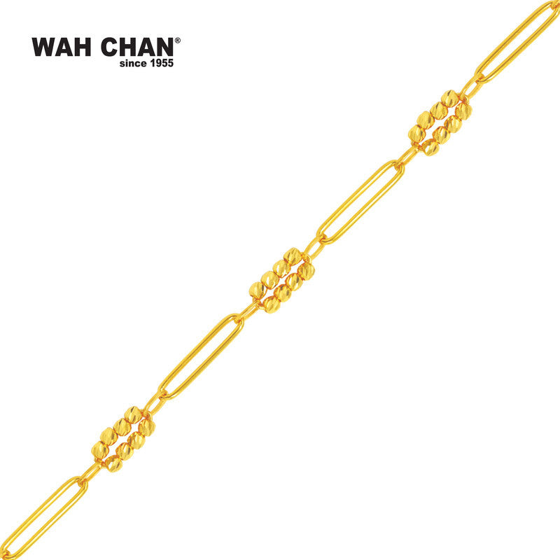 WAH CHAN 916 Gold Bracelet (OSB1090a)