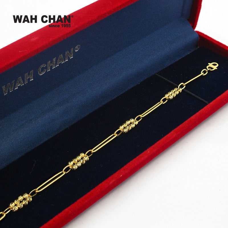 WAH CHAN 916 Gold Bracelet (OSB1090a)