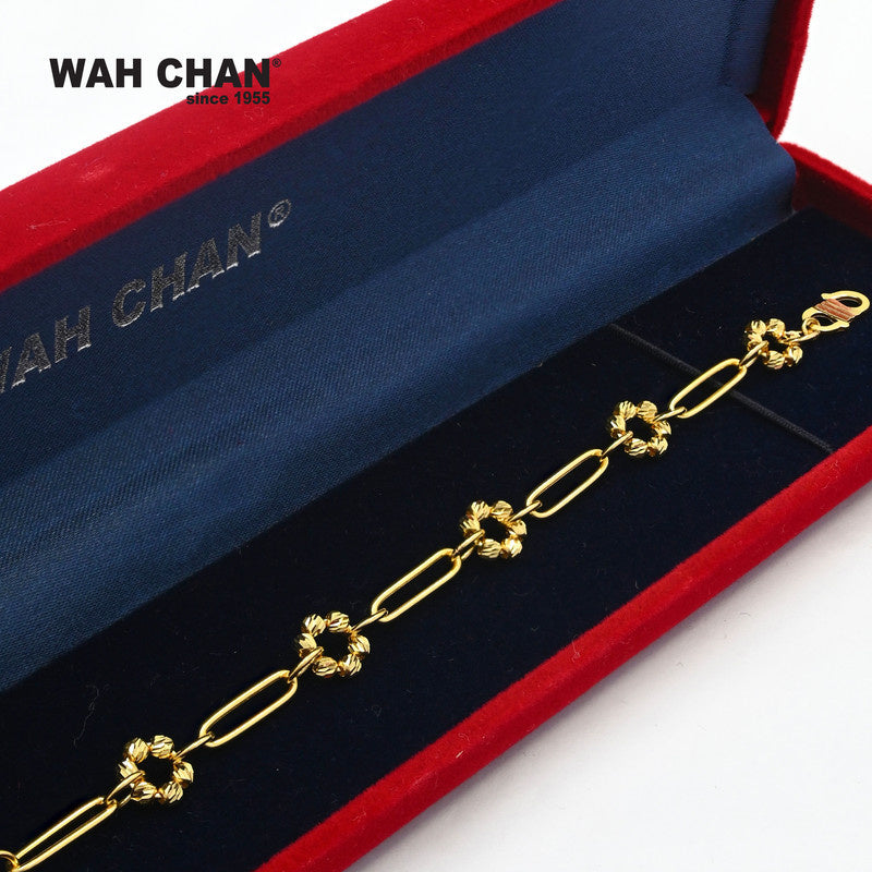 WAH CHAN 916 Gold Bracelet (OSB1091a)