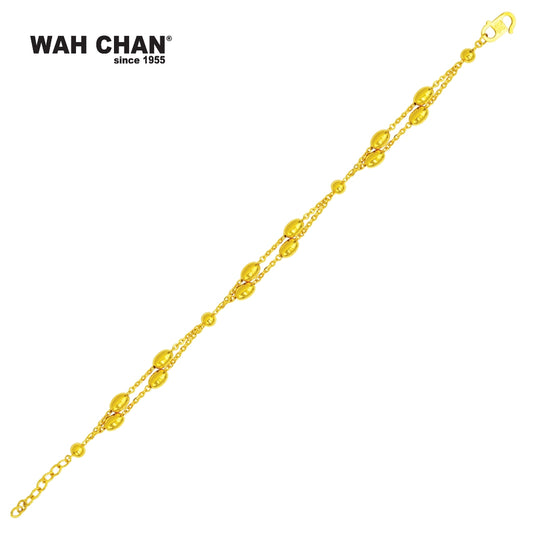 WAH CHAN 916 Gold Bracelet (OSB1038a)