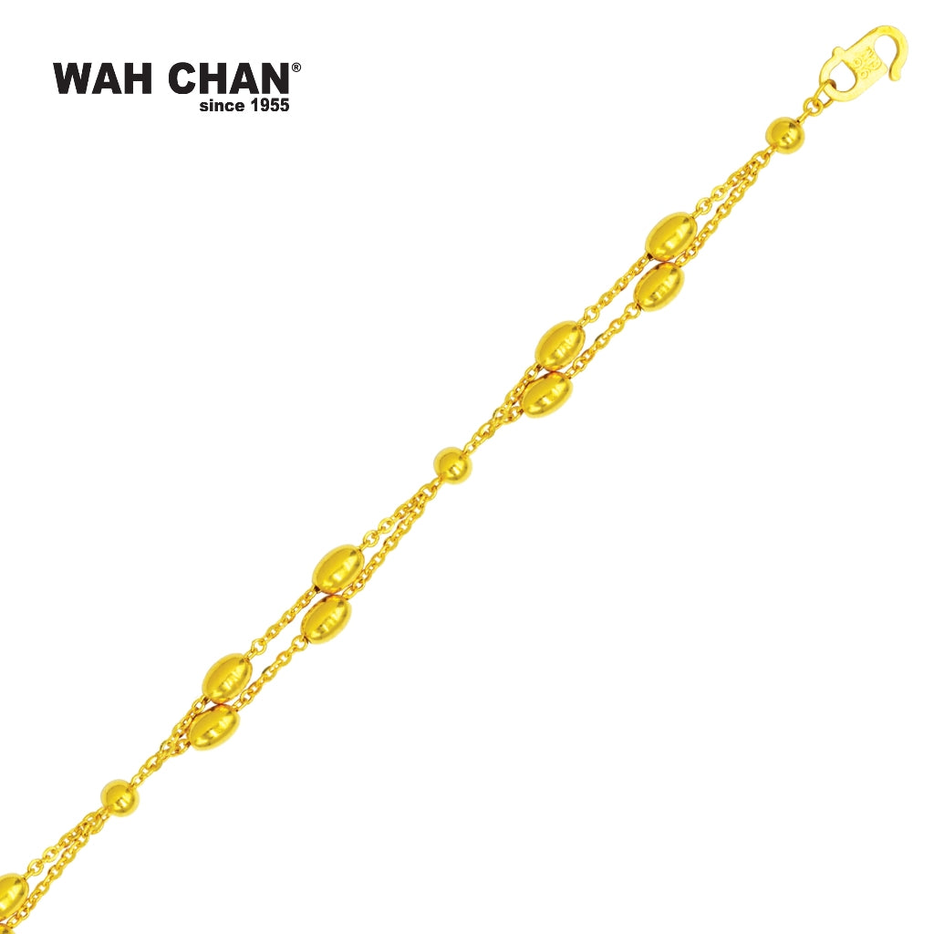 WAH CHAN 916 Gold Bracelet (OSB1038a)