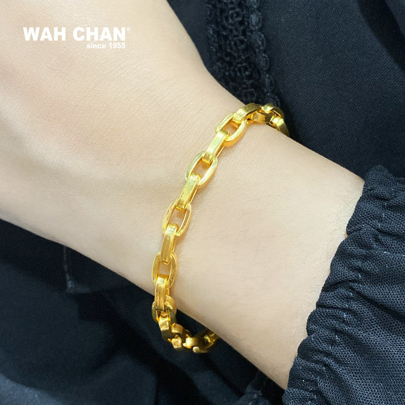 WAH CHAN 916 Gold Bracelet (OSB1100a)