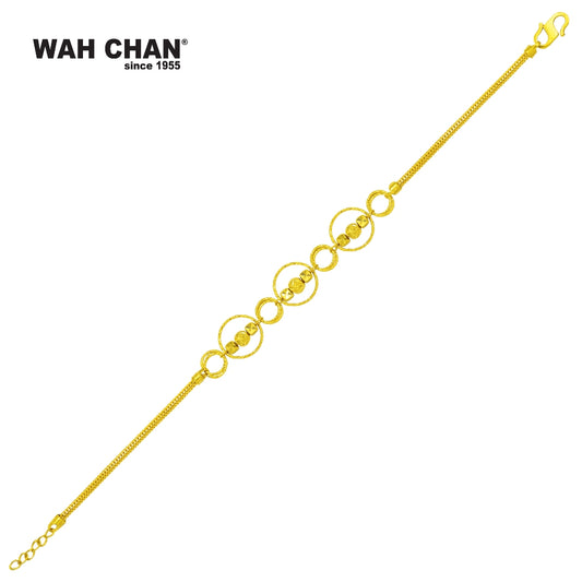 WAH CHAN 916 Gold Bracelet (OSB1089a)