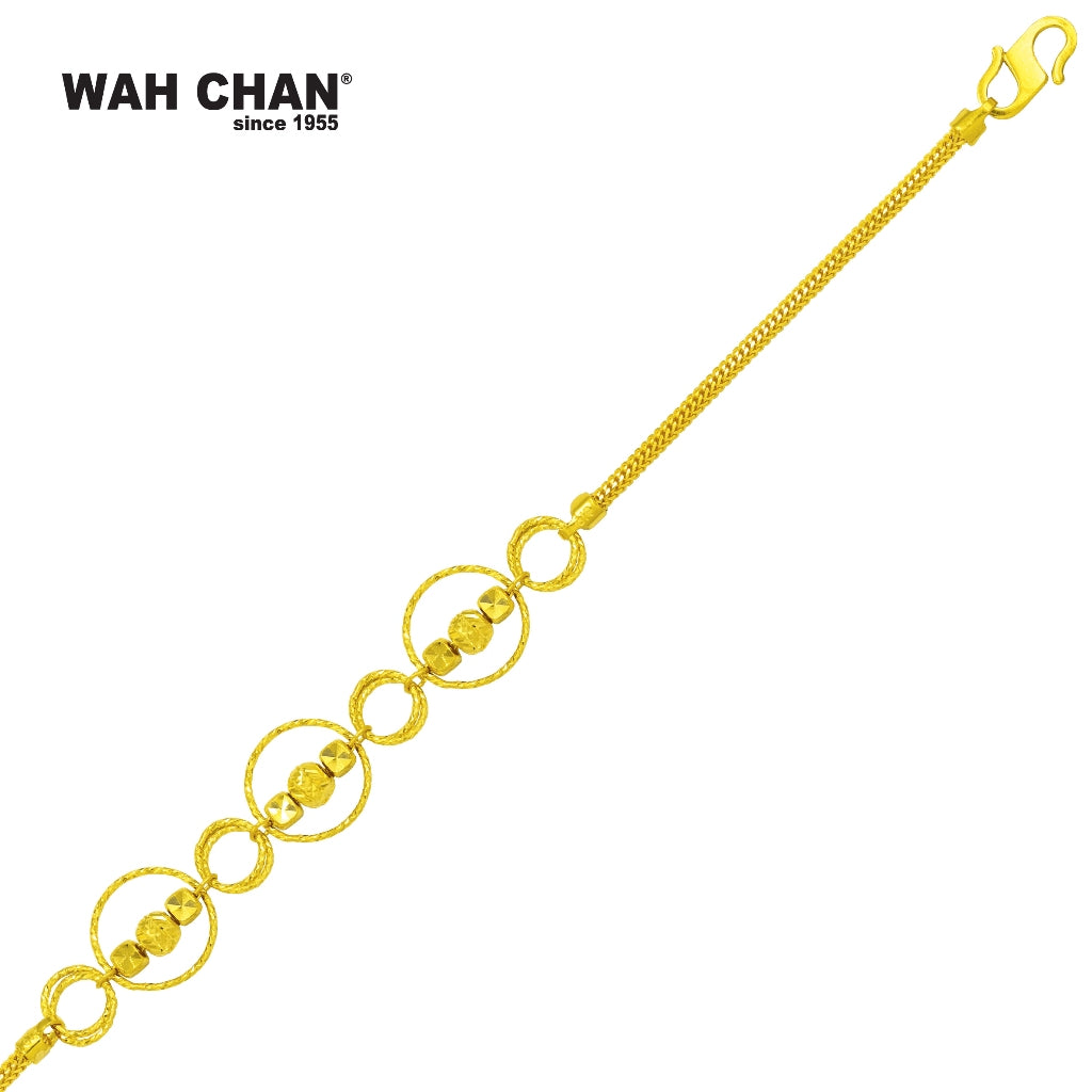 WAH CHAN 916 Gold Bracelet (OSB1089a)