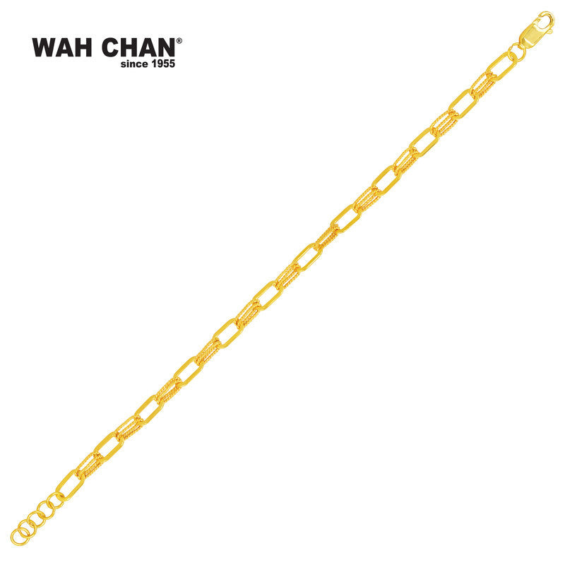 WAH CHAN 916 Gold Bracelet (OSB1098a)