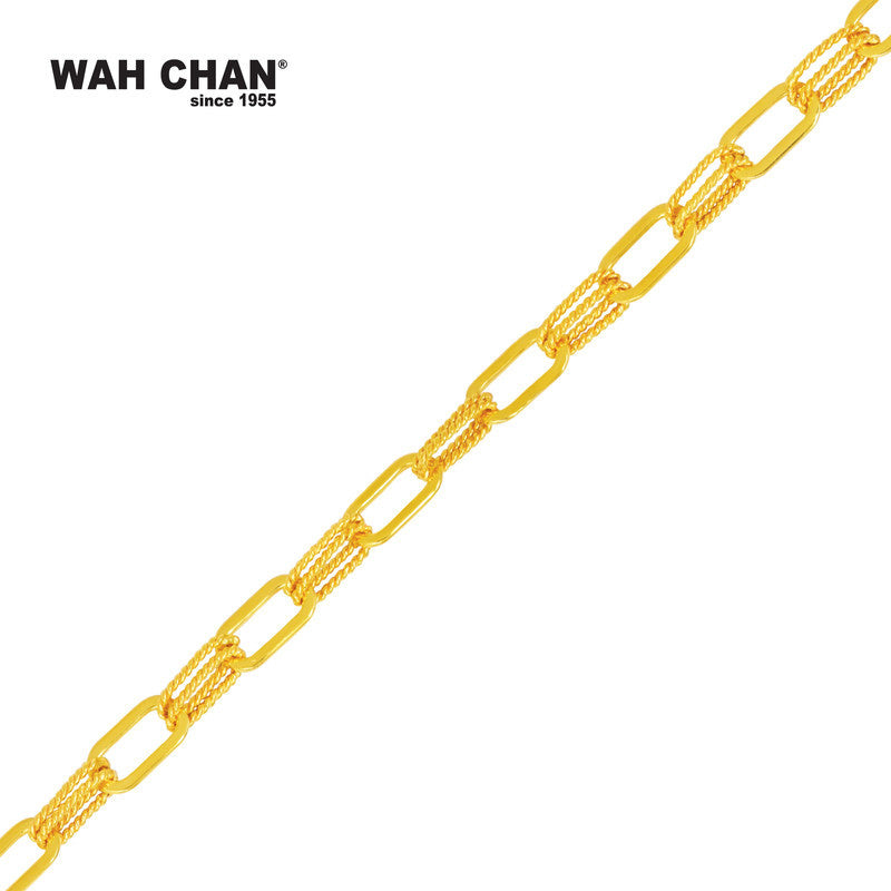 WAH CHAN 916 Gold Bracelet (OSB1098a)