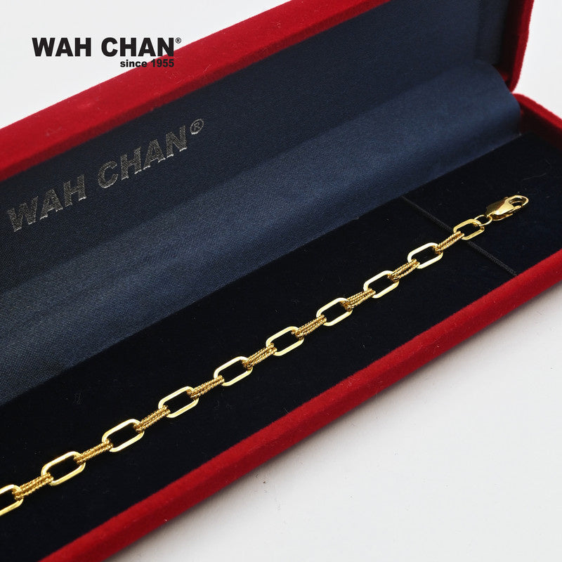 WAH CHAN 916 Gold Bracelet (OSB1098a)