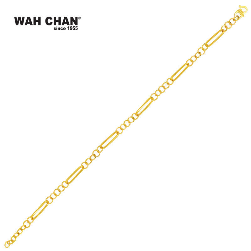 WAH CHAN 916 Gold Bracelet (OSB1092a)