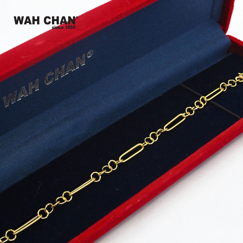 WAH CHAN 916 Gold Bracelet (OSB1092a)