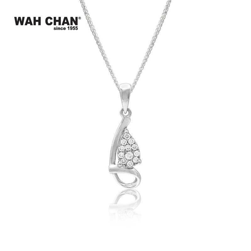 WAH CHAN White Gold Diamond Pendant (PLK01759-A01)