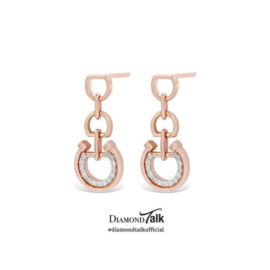 WAH CHAN DiamondTalk Lucky Horseshoe Diamond Earrings (EDT00006-A01)