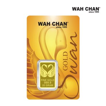 999.9 Fine Gold Bar - Happiness Swan 幸福天鹅足金片 (20g)