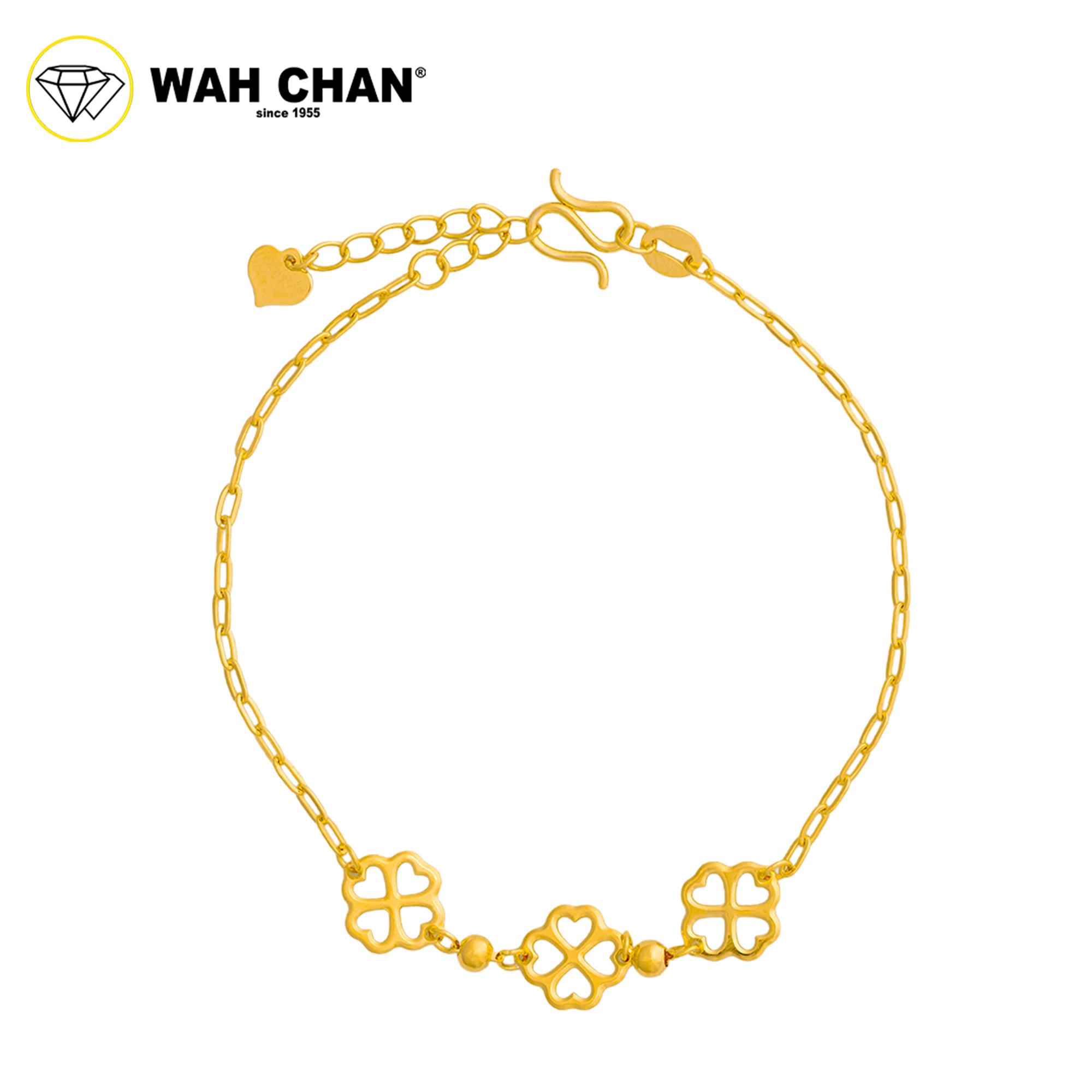 WAH CHAN S925 ITALIAN Silver Bracelet - Clover NSBCO1008 - Image 2