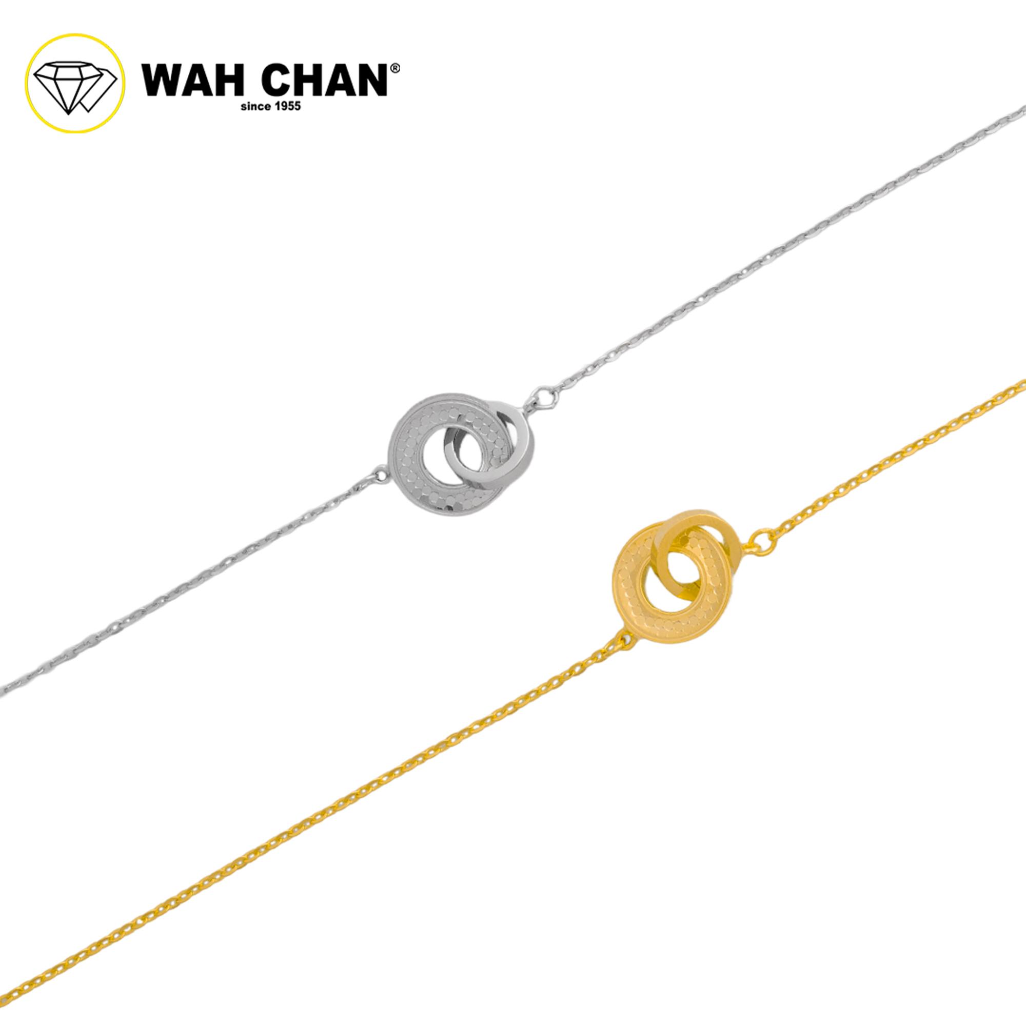 WAH CHAN S925 ITALIAN Silver Bracelet - Duo Ring NSBCO1006 - Image 4