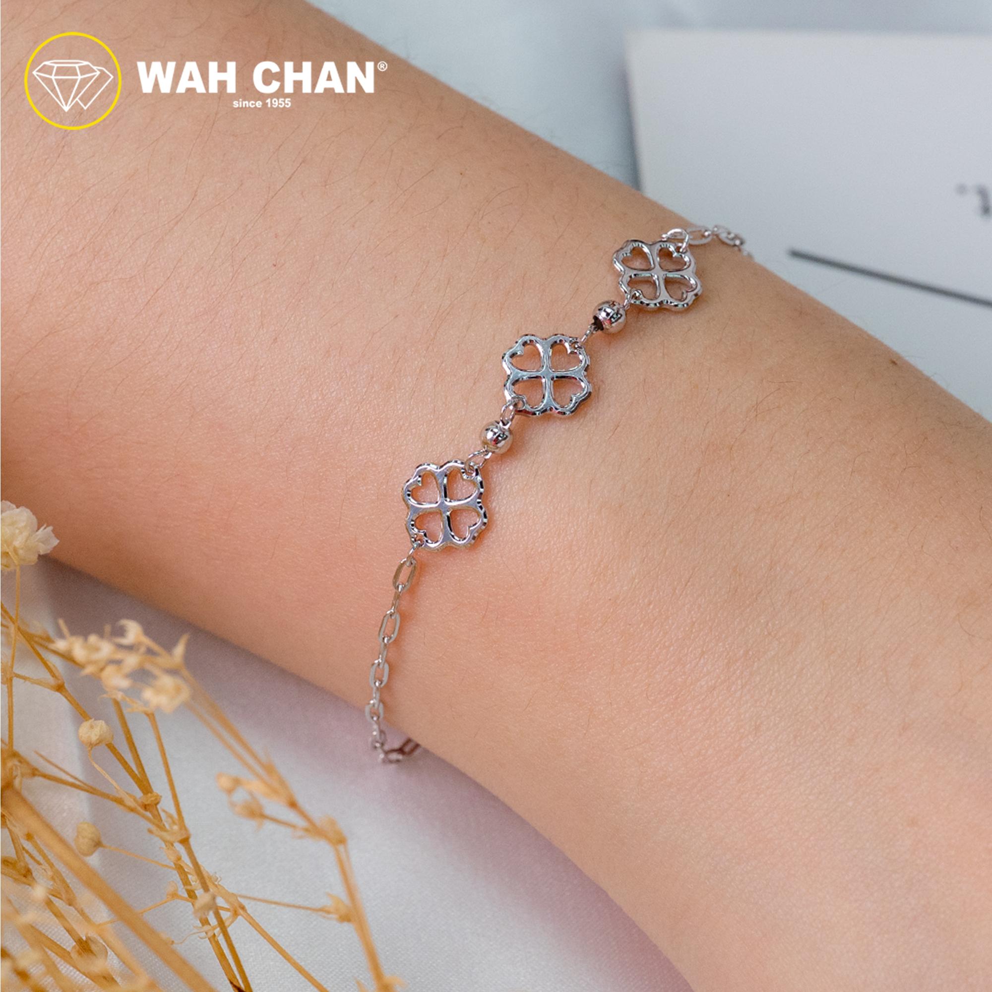WAH CHAN S925 ITALIAN Silver Bracelet - Clover NSBCO1008 - Image 5