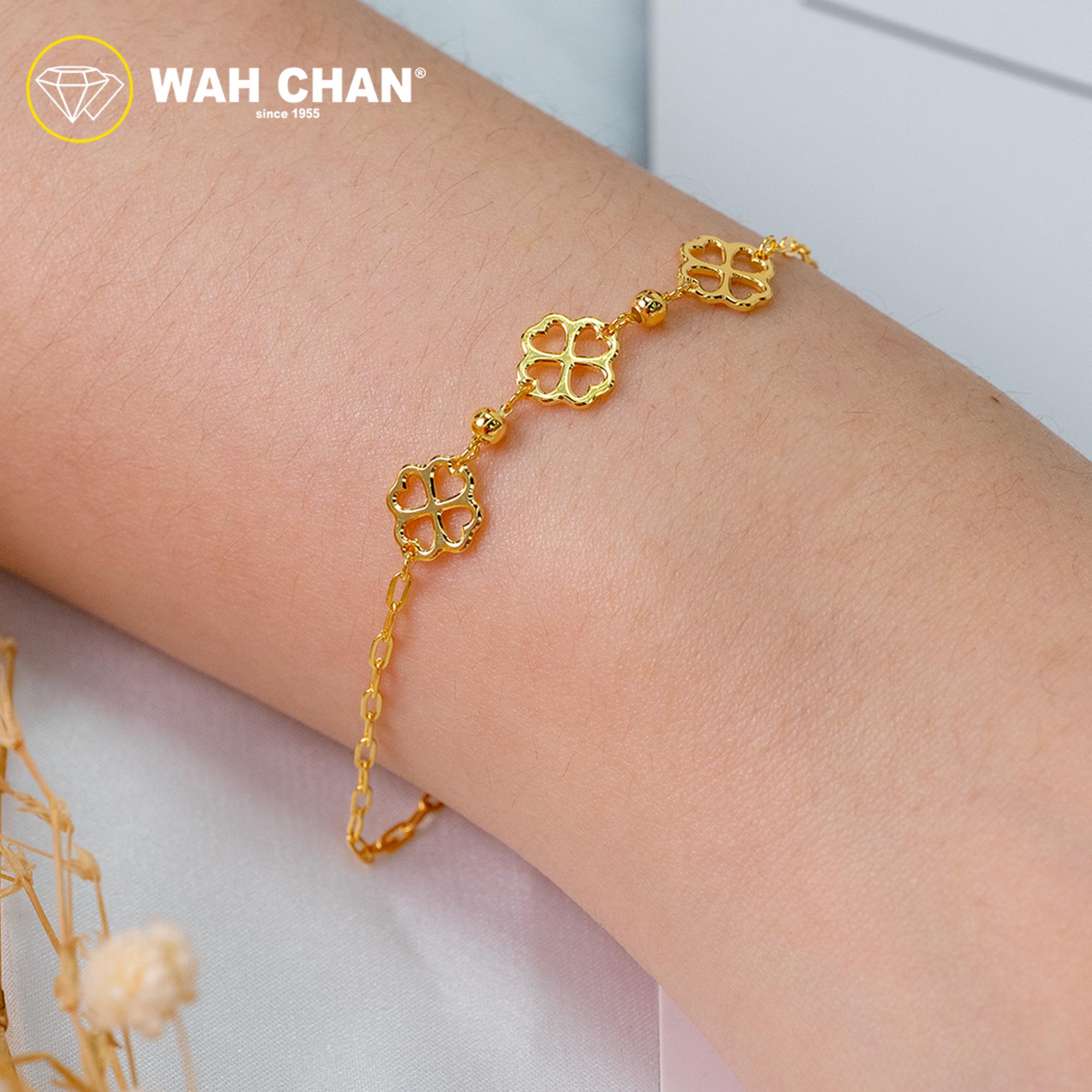 WAH CHAN S925 ITALIAN Silver Bracelet - Clover NSBCO1008 - Image 6