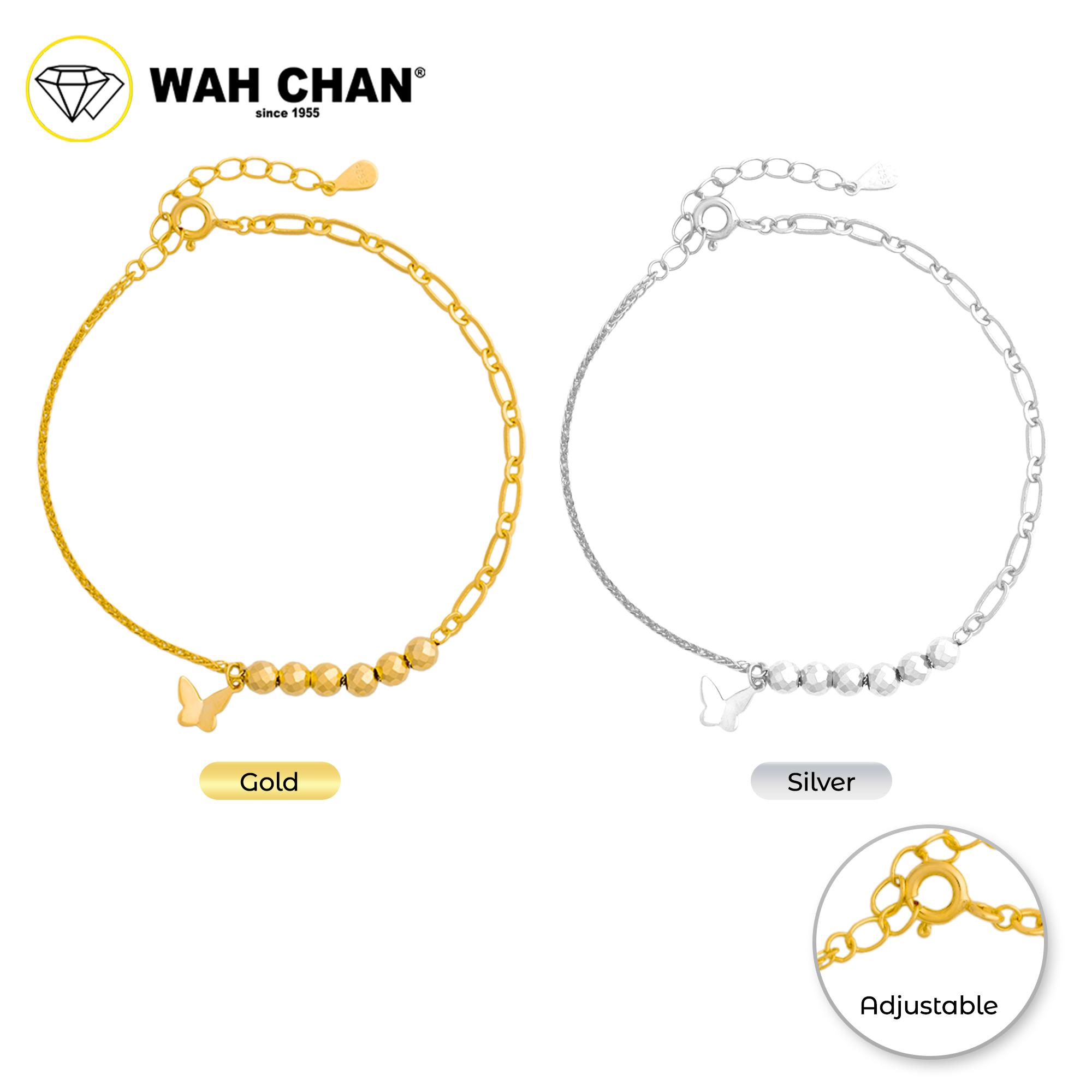 WAH CHAN S925 ITALIAN Silver Bracelet - Solid Butterfly NSBCO1014