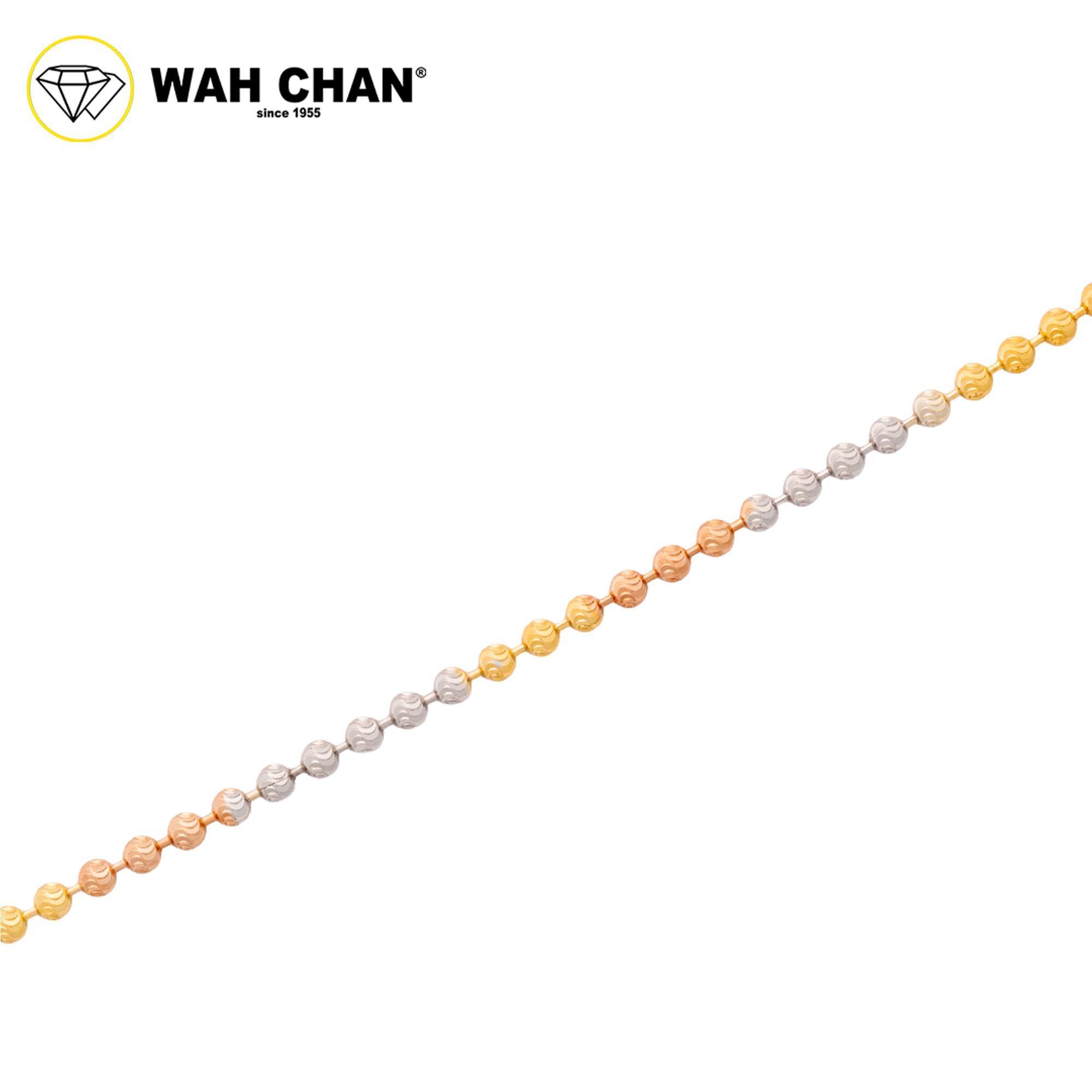 WAH CHAN S925 ITALIAN Silver Bracelet - Trio Color Beads NSBCM018-3CR - Image 2