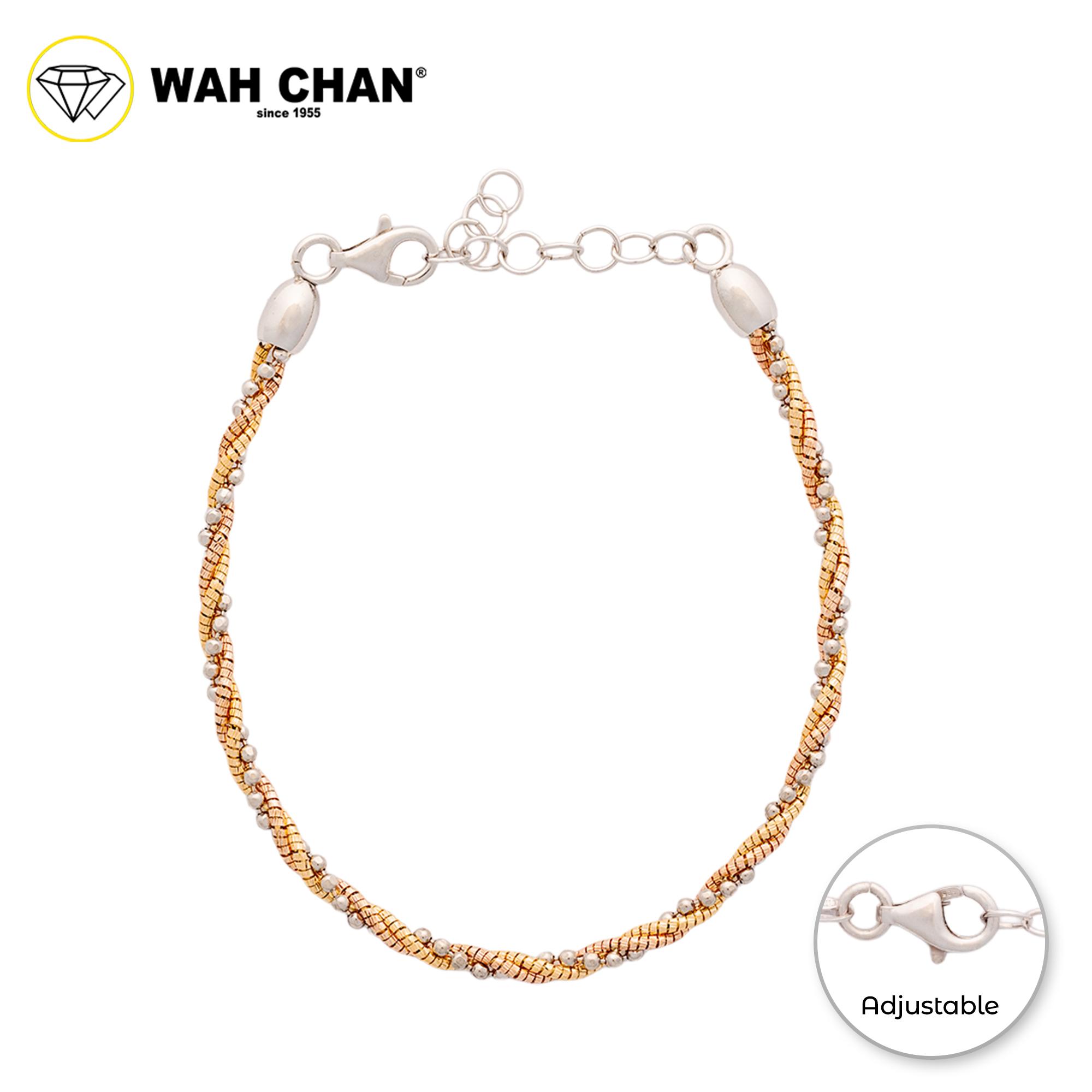 WAH CHAN S925 ITALIAN Silver Bracelet - Trio Tocang NSBCM015-3CR