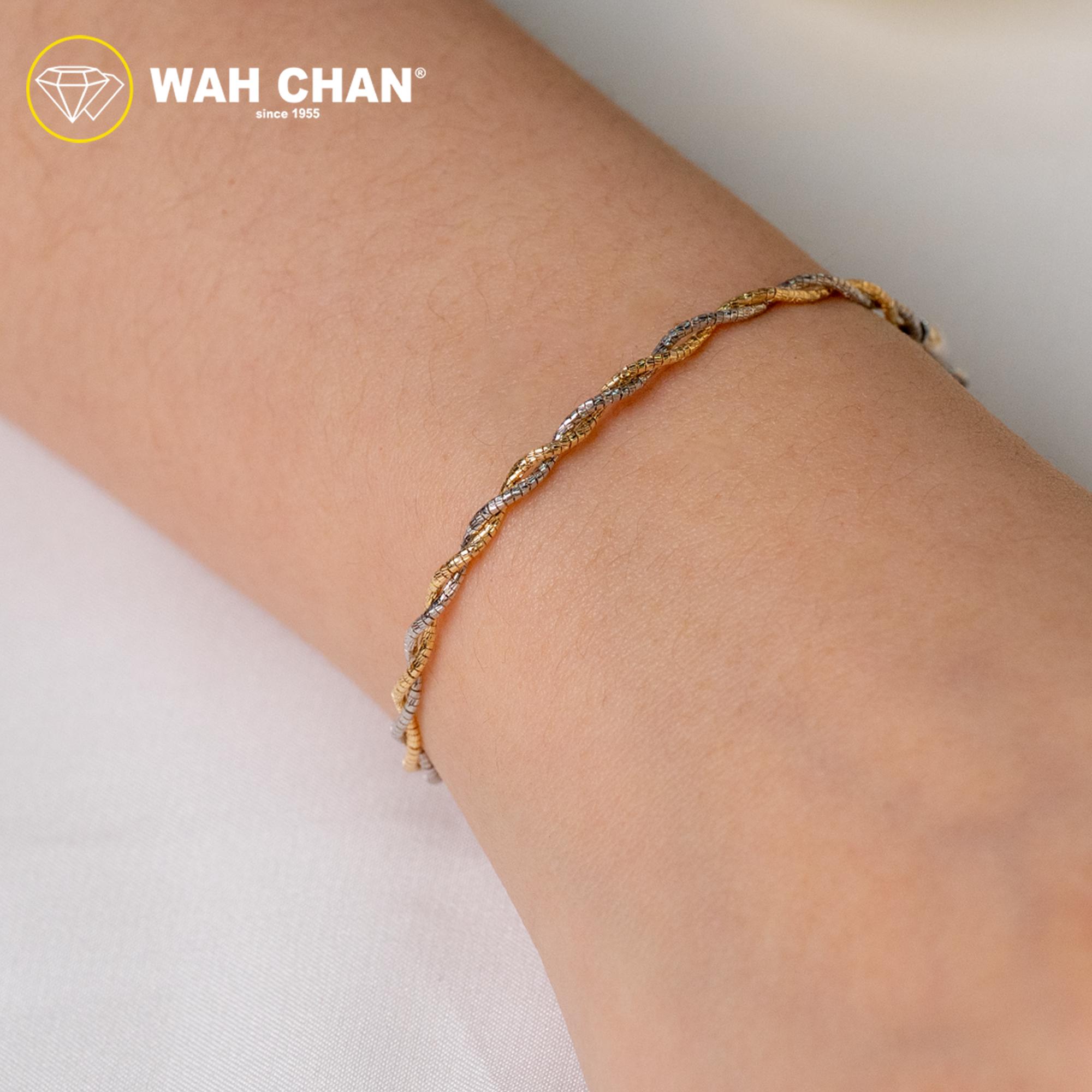WAH CHAN S925 ITALIAN Silver Bracelet - Duo Color NSBCM010-RHG - Image 3