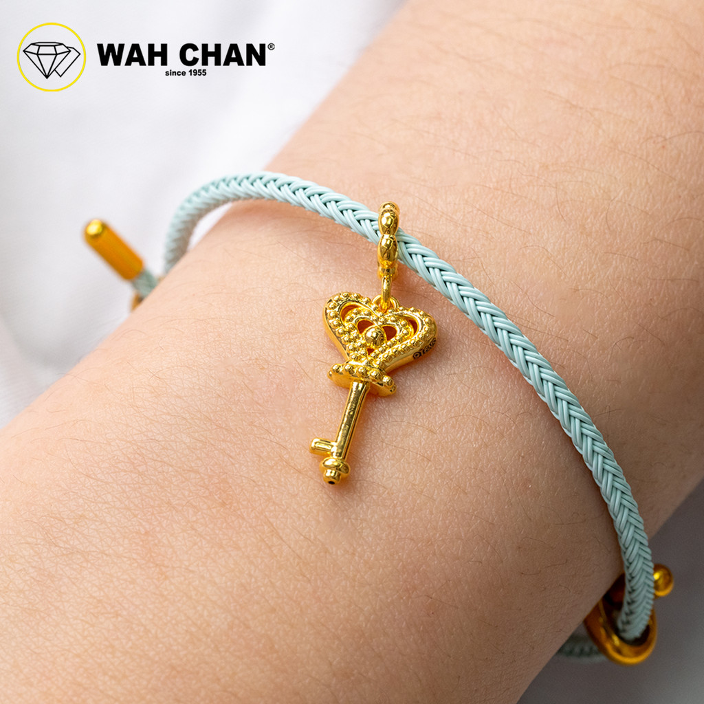 WAH CHAN 916 Gold Pendant - Heart Shape Key OSP1358 - Image 3
