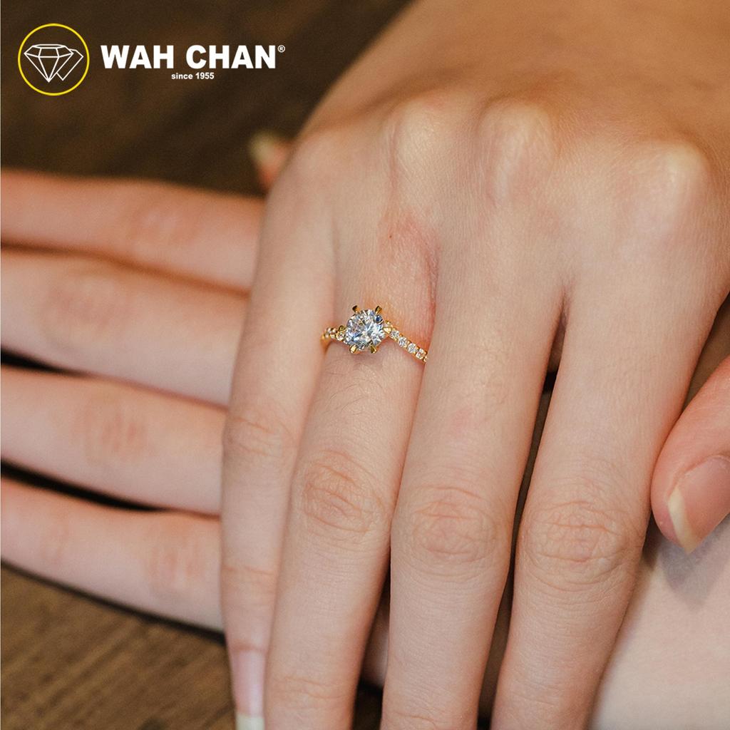 WAH CHAN 916 Gold Ring Zirconia Nikah ZRR1012 - Image 3